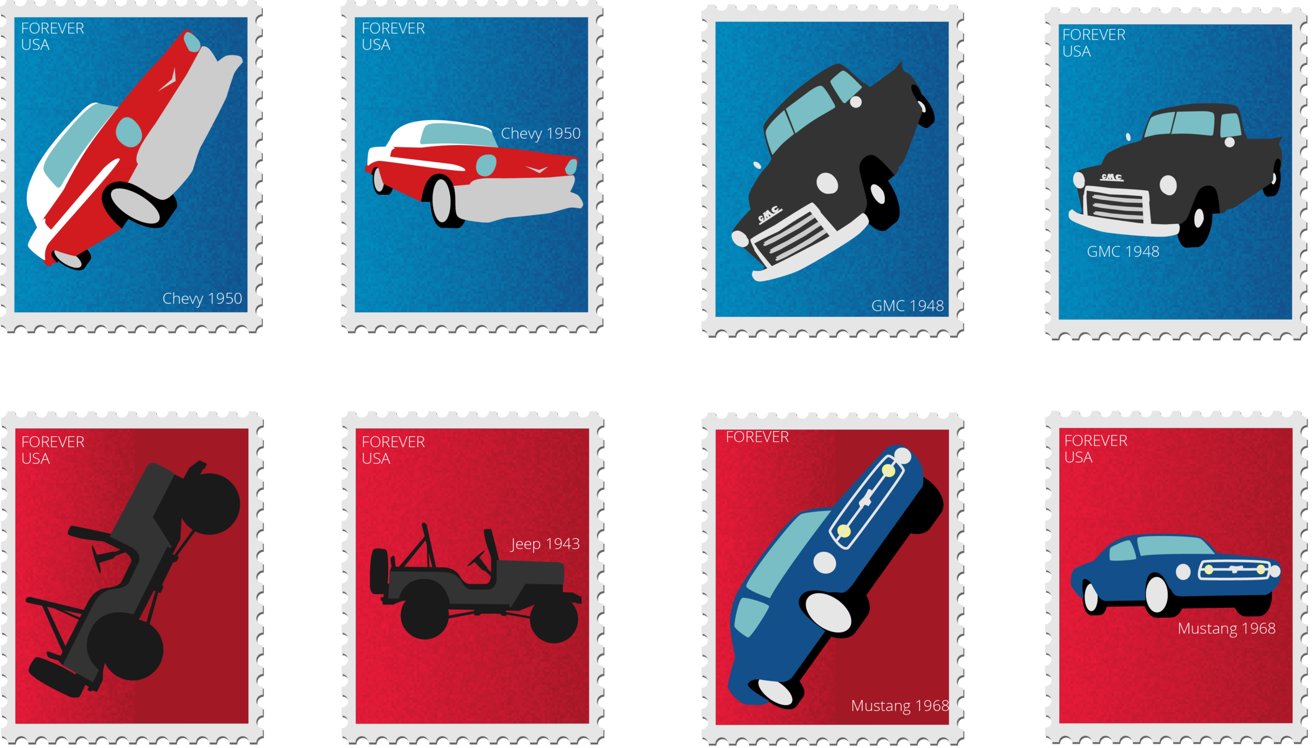car stamp sets